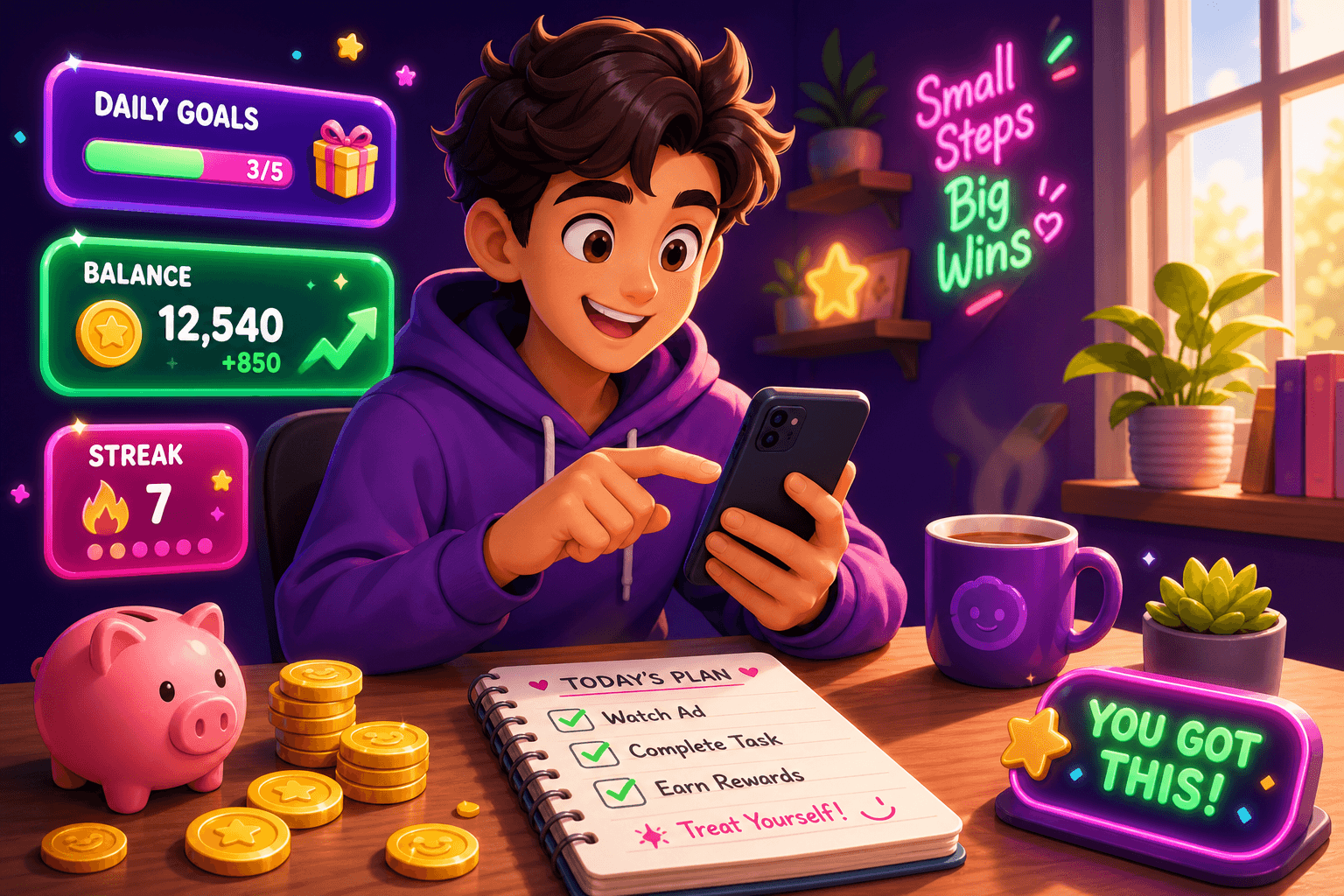 Daily phone routine to add $10 a week