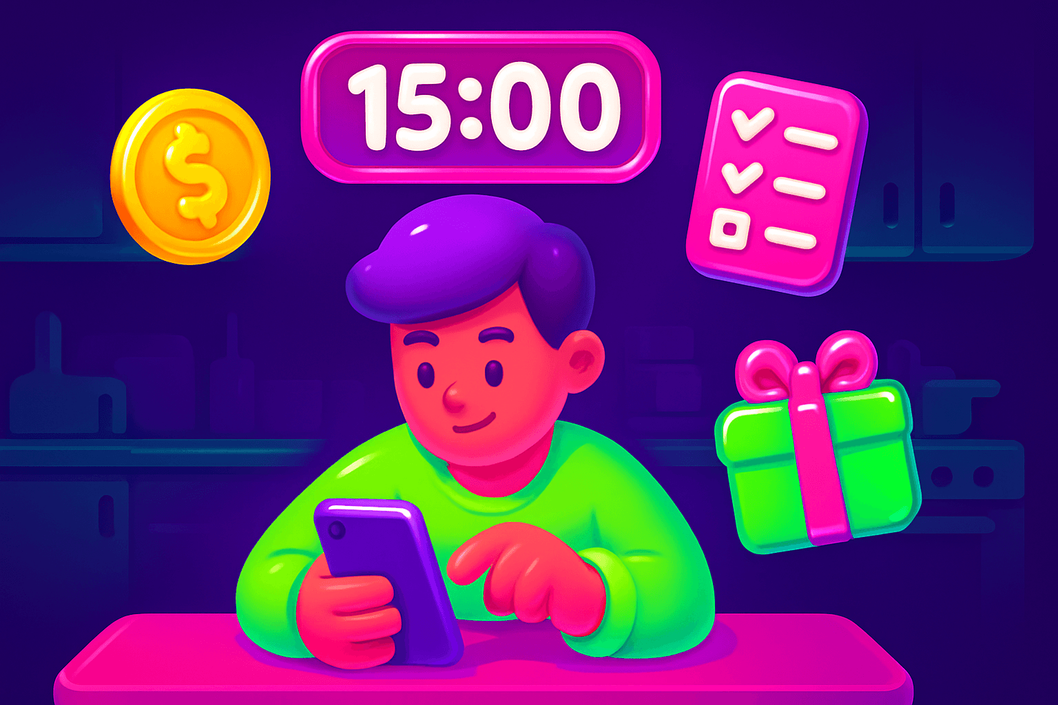 Daily sprints: 15-minute sessions to earn steady phone cash
