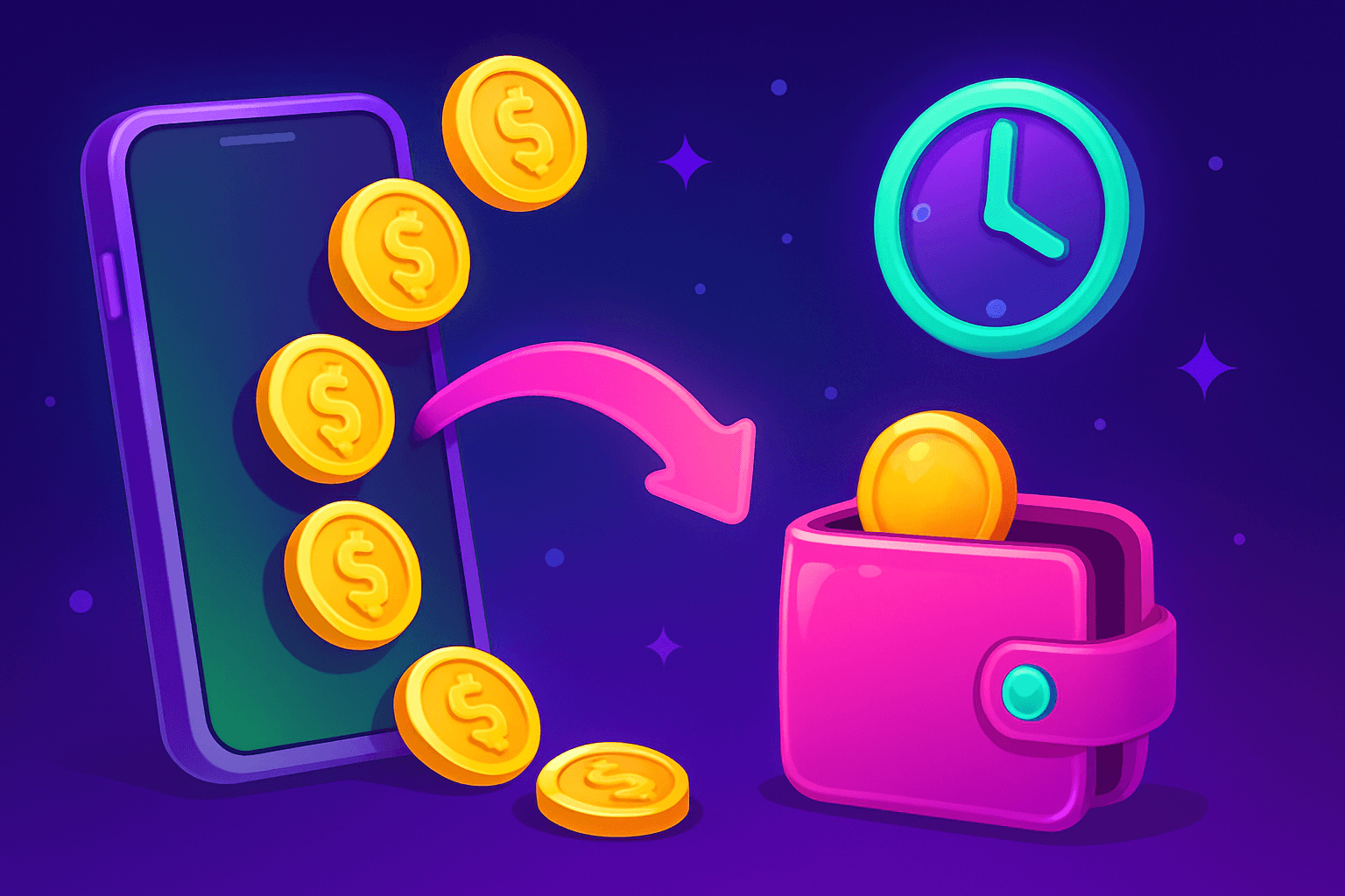 How game app payout rates scale with playtime