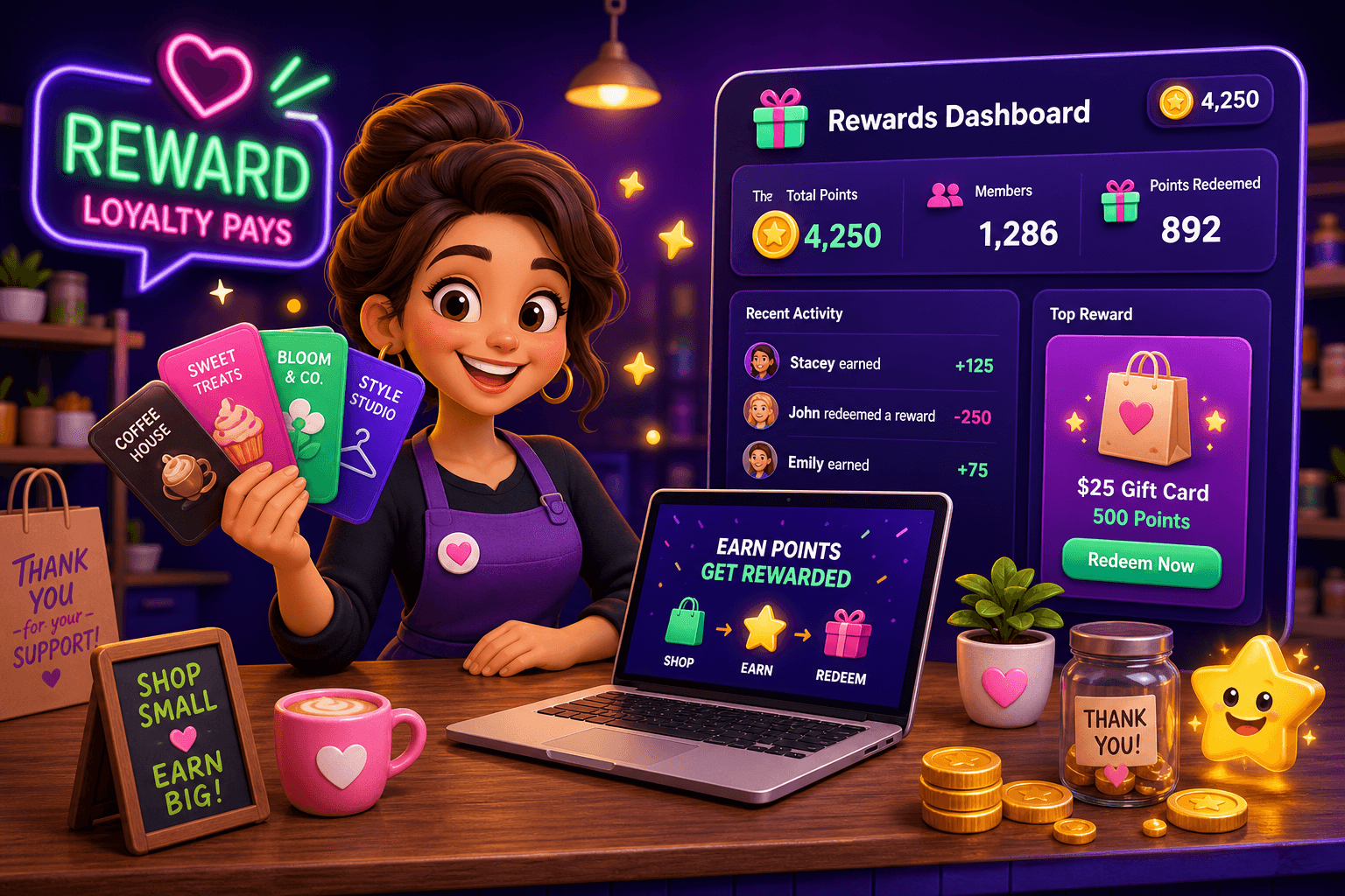 How small businesses can earn gift cards for supplies