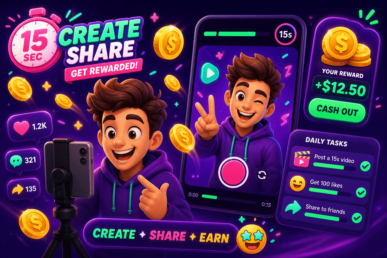 How to earn from short-clip apps that pay for microtips