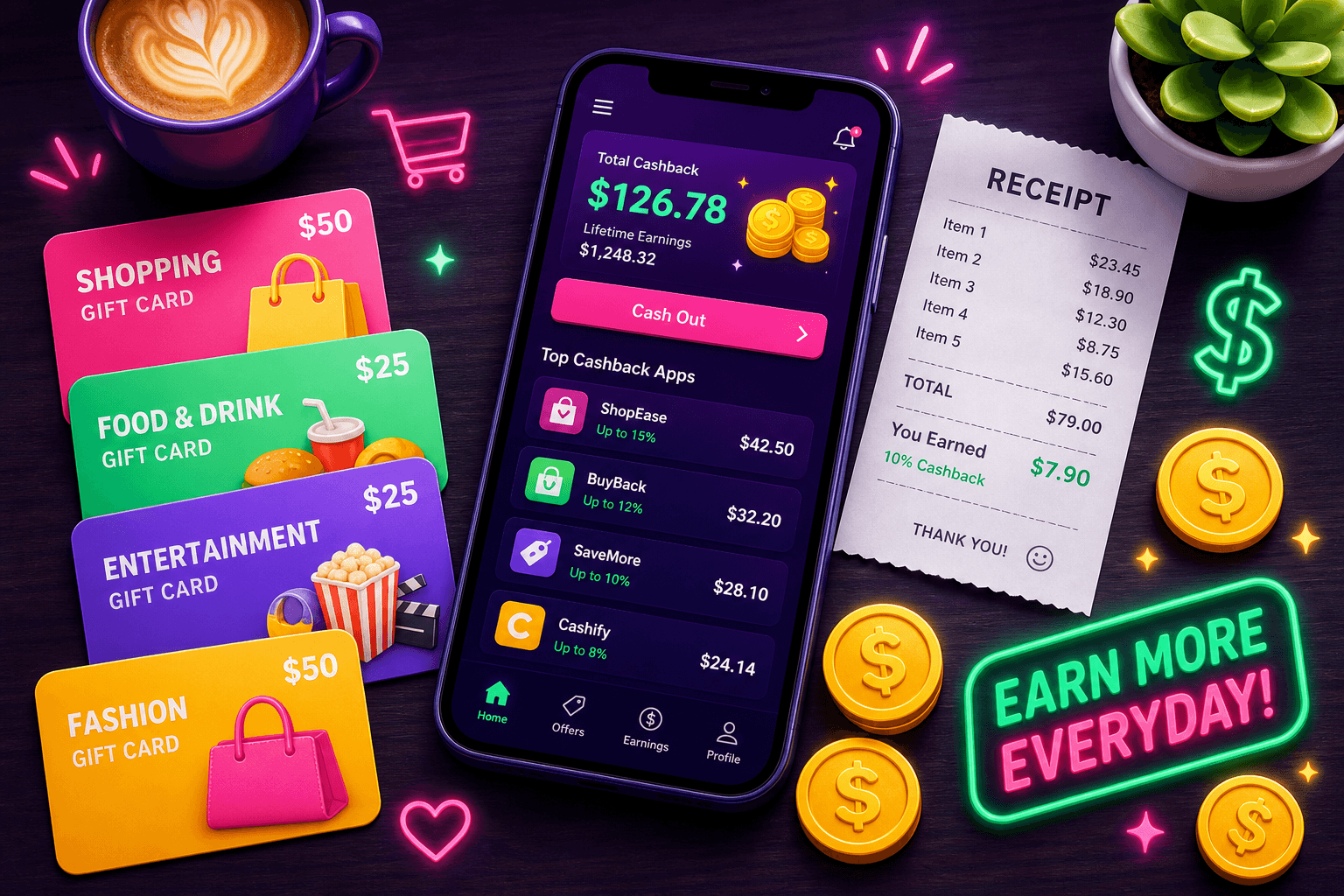 How to Stack Cashback Orders to Boost Gift Card Value
