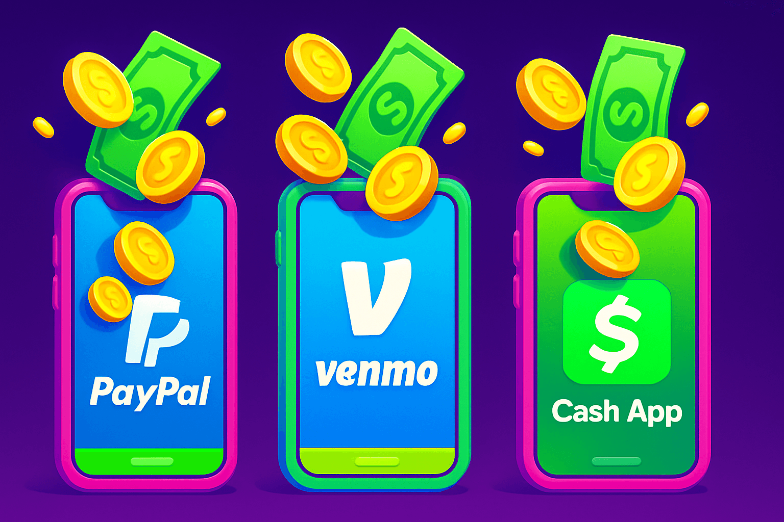Instant payouts compared: PayPal vs Venmo vs Cash App
