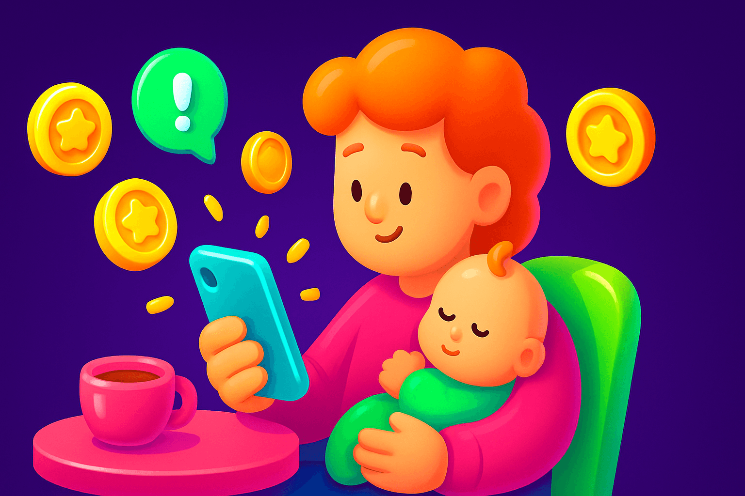 Parents on the go: 10-minute phone earning tasks