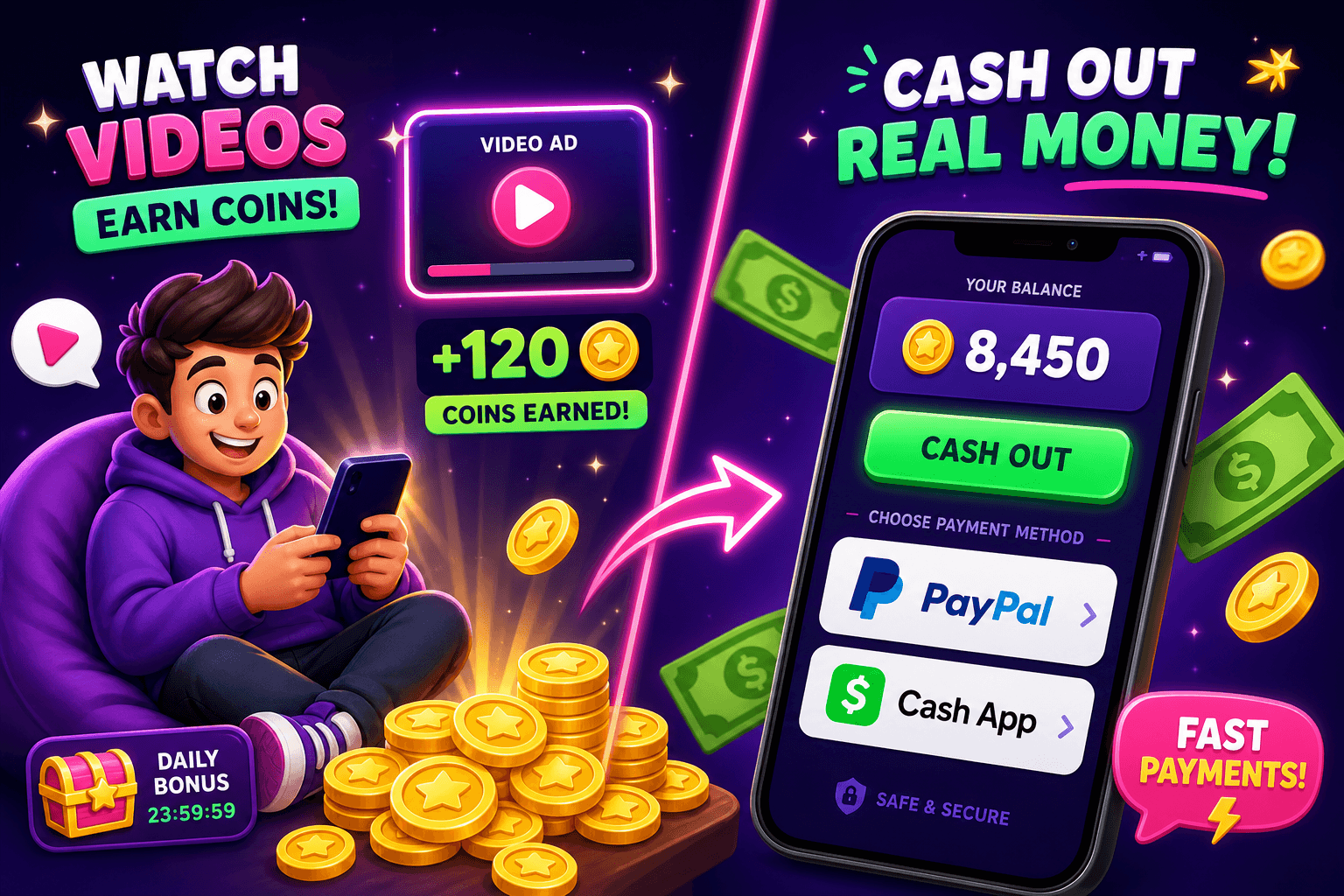 Video reward apps compared: realistic pay rates and tips