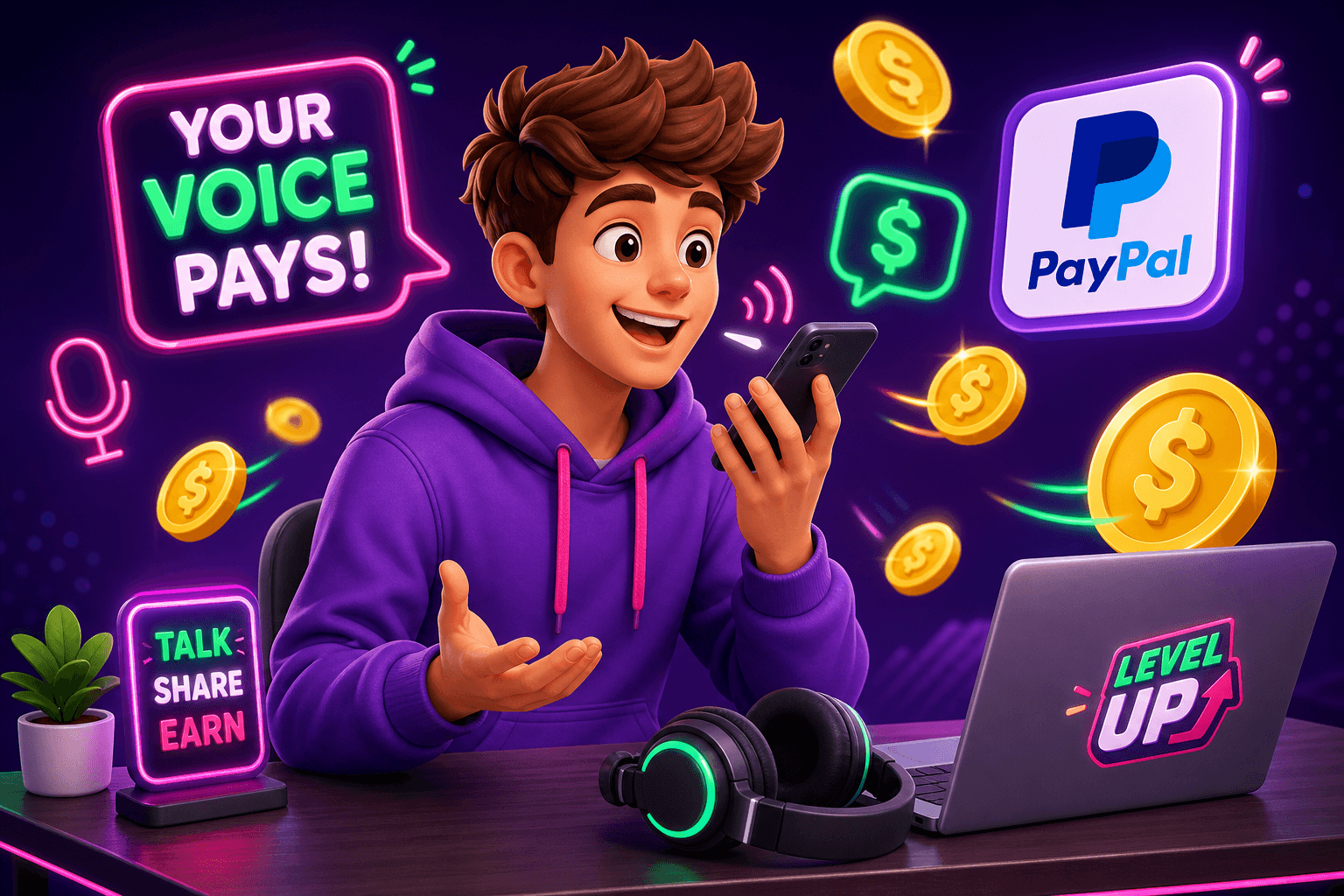 Voice microtask apps that pay fast to PayPal