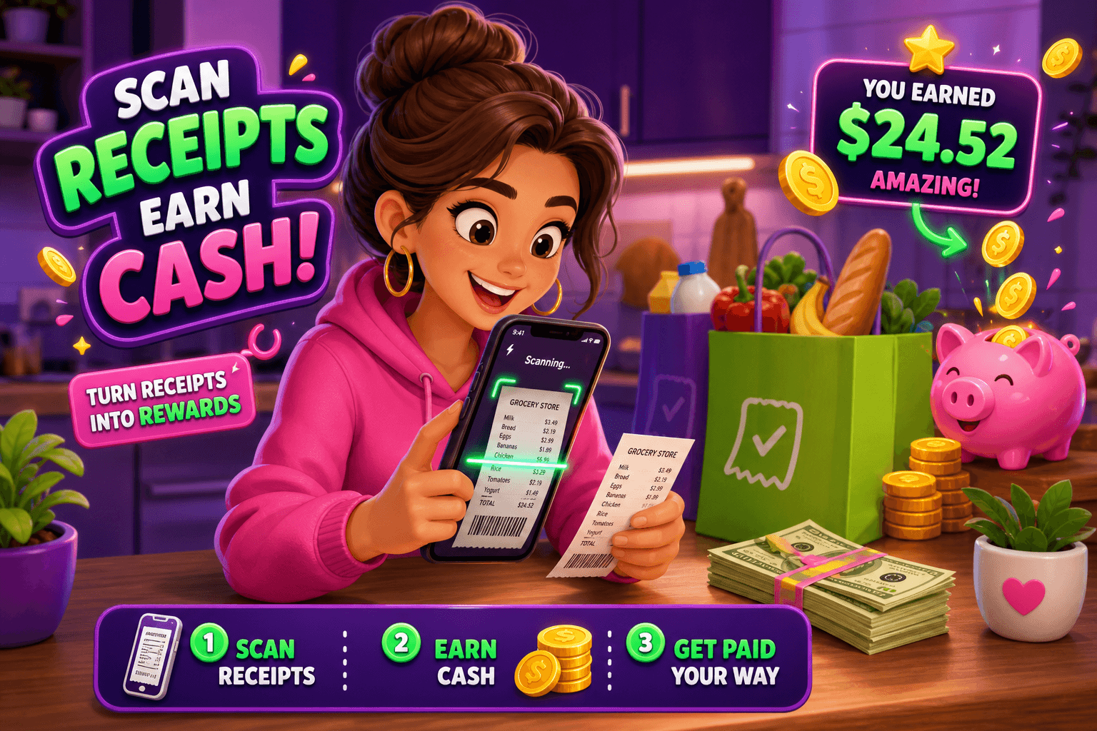 Which receipt apps give the biggest grocery returns